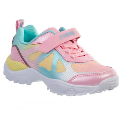 Кроссовки для девочек Зебра 17365-19 розовые 1